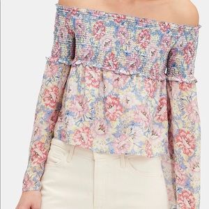 Intermix off the shoulder floral top